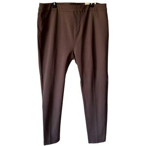 Soft Surroundings Sz 1X  (18/20) Super Sleek Leggings Slim Station Brown New NWT